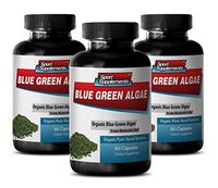 Lower Blood Pressure in 30 Days - Blue Green Algae - Natural NUTRIENTS - from Klamath Lake - spirulina USA - 3 Bottles (180 Capsules)