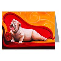 Bulldog Half Face Notecard Set