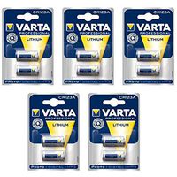 Fresh 5X Varta CR123A 2/3A 3V Lithium Batteries Fast USA Ship