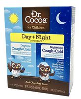 Dr. Cocoa Cough and Cold Medicine for Kids, Day and Night Combo Pack, Real Chocolate Taste