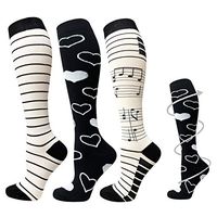 Compression Socks For Men & Women - 3/6 Pairs - Best for Running,Medical,Sports,Flight Travel, Pregnancy - 20-30mmHg (Multicoloured 7, Small/Medium)