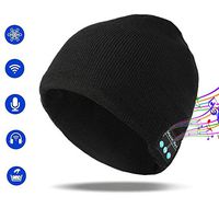 Wireless Beanie Hat with Bluetooth Headphones V5.0, Unique Tech Stocking Stuffers Men for Outdoor Running Skiing Camping Hiking Women Mom Her Him Teens Boy Girl Mens