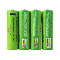 AA Rechargeable Batteries,USB Rechargeable Batteries,Long-Life Li-on AA Battery with Micro USB Charging Cable,1.5h Quick-Charger,AA High-Capacity,3000 Cycles Kaislaker 1.5V 1380MA