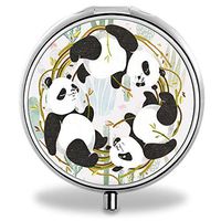 IMLONE Pill Organizer- Sliver Weekly Pill Boxes with 3 Components and Mirror for Travelling and Daily Needs,Compartments to Hold Vitamins, Cod Liver Oil, Supplements and Medication