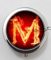 BlackKey Letter M 3-Compartment Decorative Pocket Gift Box Case Organizer for Pill, Color 1 -1395