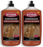 Weiman Wood Floor Polish and Restorer 32 Ounce (2 Pack) - High-Traffic Hardwood Floor, Natural Shine, Removes Scratches, Leaves Protective Layer - Packaging May Vary