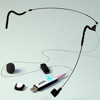 SpeechWare FMKDEC-SUMA Dual Ear Cardioid Lightweight Unidirectional Headband Microphone with Flexible Gooseneck and SpeechMatic USB MultiAdapter (2nd Generation)