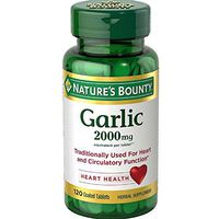 Nature's Bounty Garlic 2000mg, Tablets 120 ea (Pack of 3)