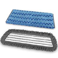 MR.SIGA 18" Professional Microfiber Mop Refills, 2 Pack