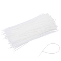 TrendBox Self-Locking Nylon Plastic Cable Wire Tie Zip Ties 10 inch 500 Pieces - White