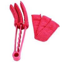 Myhouse Window Blind Cleaner Air Conditioner Jalousie Cleaning Brush Dust Cleaner (Red)