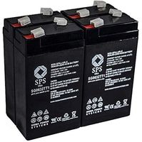SPS Brand 6V 3.2 Ah Replacement Battery for Miles Inc Depend A FLO INF Pumps (4 Pack)