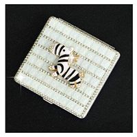 Siyibb Bling Crystal Rhinestone Cigarette Holder Case Storage Box-Style 4