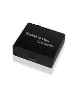 Xtrempro Toslink Optical to Coax Coaxial Digital Audio Converter, Support Dolby Digital & DTS 5.1, Sampling Rates 44.1 Khz, 48Khz, 96 Khz, 192Khz - Black (65040)