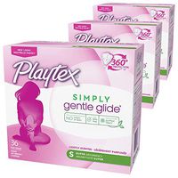 Playtex Simply Gentle Glide Scented Tampons with Super Absorbency, 108 Count