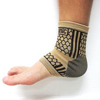 2 Ankle Support Brace Elastic Compression Wrap Sleeve Sports Relief Pain Foot M