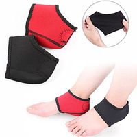 Nylon Open Toe Heel Protectors, Plantar Fasciitis Sleeve Shock Absorption Ankle Brace, Breathable Dry Hard Cracked Backfoot Socks Pads, Bone Spur Relief Heel Cups, for Foot Day Night Care Recovery