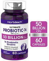Probiotics 50 Billion CFUs | 60 Capsules | for Women & Men | Non-GMO & Gluten Free | by Horbaach