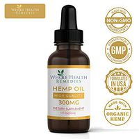 Hemp Oil 300mg Tincture - 300mg of Pure Hemp Extract Per Bottle - for Pain, Stress, Anxiety Relief, Natural Sleep aid & Mood Support - Made in The USA, Organically Grown and Non-GMO