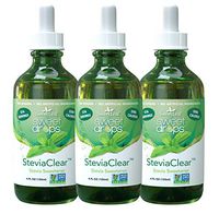 SWEETLEAF STEVIA SteviaClear Liquid Extract 4 OZ (Set of 3)