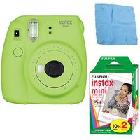 Fujifilm Instax Mini 9 (Lime Green) with Instax Mini Film (20 Sheets)
