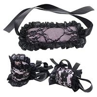 Trenton Sexy Lace Blindfold Eye Mask Role Play Handcuff Fancy Costume for Womens