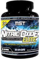 Nitric Oxide Elite Supplement by MST, Vascularity, Pump, Blood Flow, Endurance, Pre Workout Supplement with Cordyceps, 60 DR-Caps