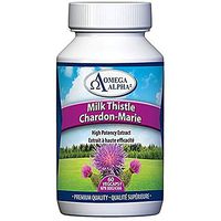 Omega Alpha Milk Thistle (Standardized Extract)-Support Healthy Liver Function 60 Veg Capsules