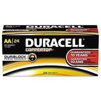 Duracell MN1500BKD CopperTop Alkaline Batteries, AA, 144/CT