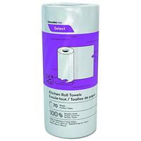 Cascades K070 Decor Perforated Roll Towels, 2-Ply, 8 x 11, White, 70 Per Roll (Case of 30 Rolls)