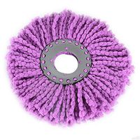angel3292 360 Rotating Head Durable Magic Microfiber Spinning Floor Cloth Mop Head (Purple)