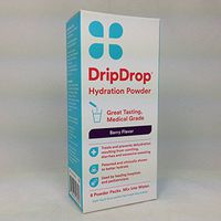 Drip Drop Hydration Powder Berry Flavor 8 Packets Per Box (4 Boxes)