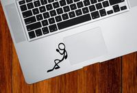 Yadda-Yadda Design Co. CHILL - Trackpad/Keyboard - Vinyl Decal Sticker (Black)