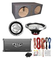 BOSS CX122 12" 3000W Car Subwoofers + Sub Box + 1600W Amplifier + Amp Kit