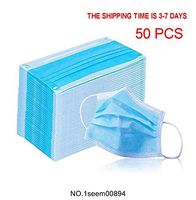Anti-smog Windproof Face Cover (50PCS) Mouth Cover Filtration for Exhaust Gas/Allergies/Pollen/PM2.5 （Random Color） Ships from us