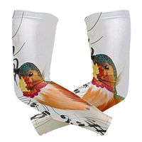 LEVEIS Bird Arm Sleeves UV Protection for Men Women Sunblock Protective Gloves Running Golf Cycling Driving Long Arm Cover 1 Pair