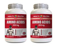 pre Workout with l carnitine - Amino ACIDS 2200 Mg - Muscle Maker - Amino acids Pills for Women - 2 Bottles 300 Tablets