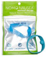 NoMo Nausea Instant Relief Large Blue Aromatherapy Anti-Nausea Bands with Acupressure
