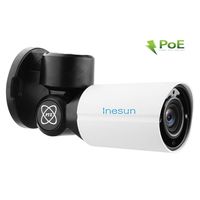 Inesun PoE IP Security Camera Outdoor 2mp hd 1080P 4X Optical Zoom PTZ Bullet Camera H.265 IP66 Waterproof 120ft IR Night Vision
