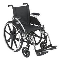 Drive Viper Wheelchair with Flip Back Removable Arms, Desk Arms, Swing Away Footrests, 14" Seat, Model - L414DDA-SF