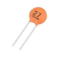 uxcell Ceramic Capacitor Kit 50V 27PF Disc Capacitors for DIY Electronic Circuit, Pack of 40, Brick Red