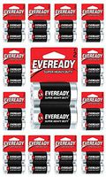 Eveready C2 & AAA Batteries Super Heavy Duty Carbon Zinc Carded (24 Batteries, C2)