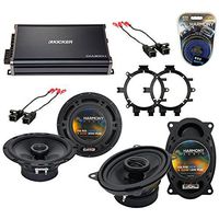 Compatible with Chevy CK Pickup 1995-2000 OEM Speaker Upgrade Harmony R5 R46 & CXA300.4 Amp (Renewed)