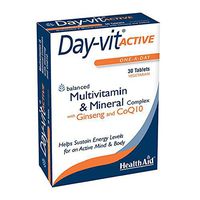 Health Aid Day-vit ACTIVE (MVM with Ginseng & CoQ10) - Blister Pack 30 Tablets