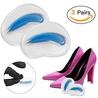 Ball Of Foot Pain Relief Metatarsal Pads, Anti Slip Forefoot Cushioning for High Heels - Self-Sticking Foot Gel Cushions, Massage Orthoic Shoes Insoles, Metatarsalgia Feet Treatment (Blue)