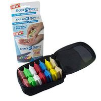 Dose-A-Day 7 Day AM/PM Pill Pouch Dispenser with Travel Case for Medications, Vitamins, and Supplements - Twice a Day Pill Organizer