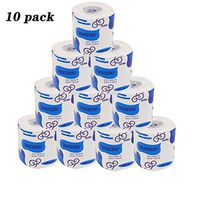 10 Pack x Toilet Tissue Bulk Large Pack Quality White Ultra Soft Toilet Paper, 3-Ply Toilet Paper Ultra Strong and Soft,for Restaurant, Office, Home (White 10 x Roll Paper)