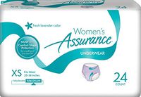 Assurance Incontinence Underwear for Women, XS, Maximum, 24 Ct - 4 Pack
