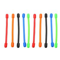 Voraca 1pcs/5pcs/10pcs 3'' 6'' Reusable Magic Rubber Twist Ties Cable Wire Gear Tie Organizer-3 inches 10pcs
