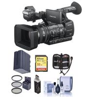 Sony HXR-NX5R NXCAM Professional Camcorder HXR-NX100 Professional Compact Camcorder - Bundle with 32GB U3 SDHC Card, Spare Battery, 72mm Filter Kit, Cleaning Kit, Card Reader, Memory Wallet